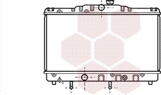 Van Wezel 53002116 - Radiator, engine cooling autospares.lv