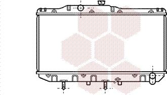 Van Wezel 53002112 - Radiator, engine cooling autospares.lv