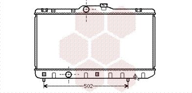 Van Wezel 53002188 - Radiator, engine cooling autospares.lv