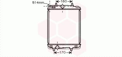 Van Wezel 53002359 - Radiator, engine cooling autospares.lv