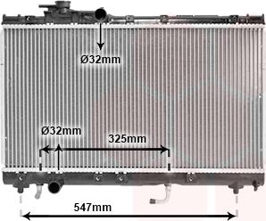 Van Wezel 53002350 - Radiator, engine cooling autospares.lv