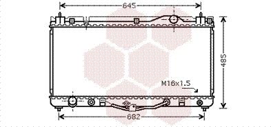 Van Wezel 53002303 - Radiator, engine cooling autospares.lv