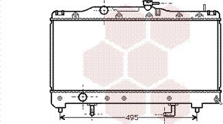 Van Wezel 53002204 - Radiator, engine cooling autospares.lv