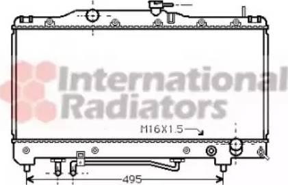 Van Wezel 53002205 - Radiator, engine cooling autospares.lv