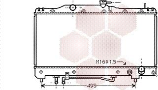 Van Wezel 53002201 - Radiator, engine cooling autospares.lv