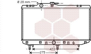 Van Wezel 53002208 - Radiator, engine cooling autospares.lv