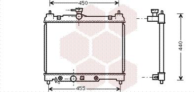 Van Wezel 53002287 - Radiator, engine cooling autospares.lv