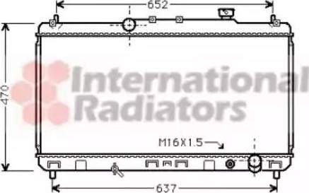 Van Wezel 53002235 - Radiator, engine cooling autospares.lv