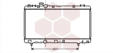 Van Wezel 53002230 - Radiator, engine cooling autospares.lv