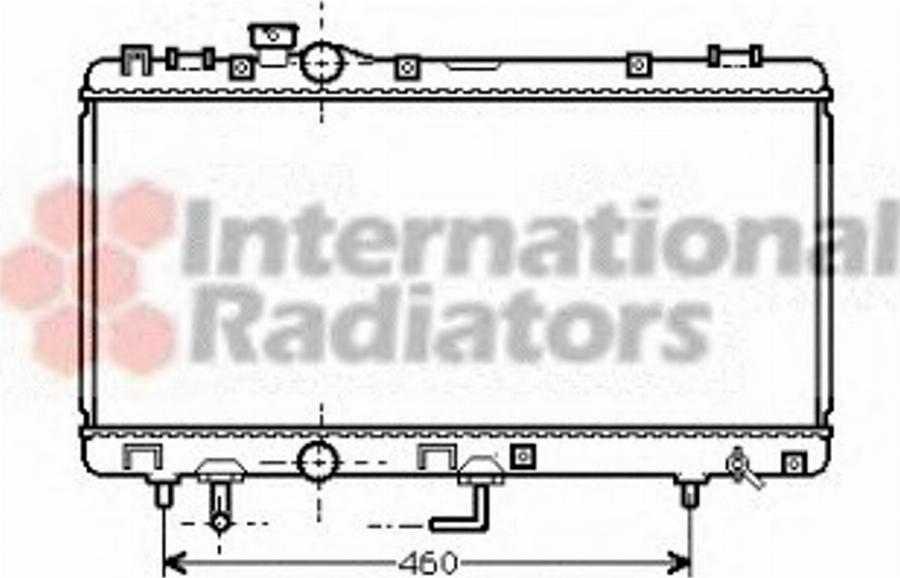 Van Wezel 53002231 - Radiator, engine cooling autospares.lv