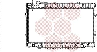 Van Wezel 53002222 - Radiator, engine cooling autospares.lv