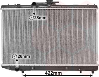 Van Wezel 53002227 - Radiator, engine cooling autospares.lv