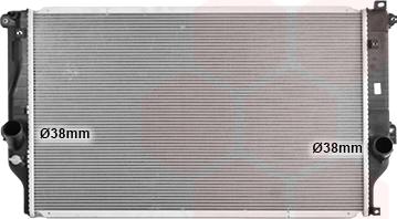 Van Wezel 53012705 - Radiator, engine cooling autospares.lv