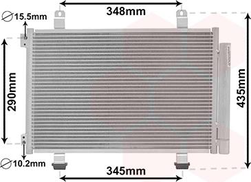 Van Wezel 52005116 - Condenser, air conditioning autospares.lv