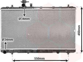 Van Wezel 52002084 - Radiator, engine cooling autospares.lv