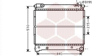 Van Wezel 52002074 - Radiator, engine cooling autospares.lv