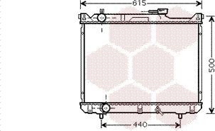 Van Wezel 52002078 - Radiator, engine cooling autospares.lv