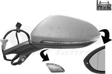 Van Wezel 5766827 - Outside Mirror autospares.lv