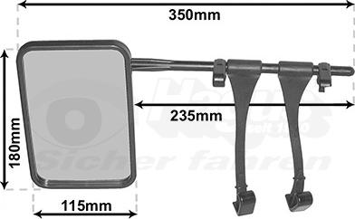 Van Wezel 6430 - Outside Mirror autospares.lv