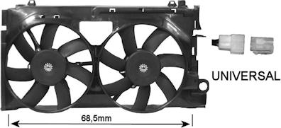 Van Wezel 0955749 - Fan, radiator autospares.lv