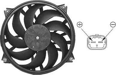 Van Wezel 0961745 - Fan, radiator autospares.lv