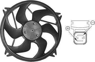 Van Wezel 0904746 - Fan, radiator autospares.lv