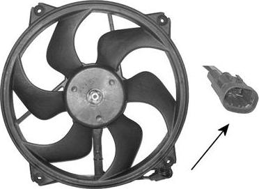 Van Wezel 0905745 - Fan, radiator autospares.lv