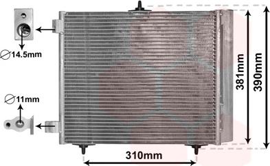 Van Wezel 09005205 - Condenser, air conditioning autospares.lv