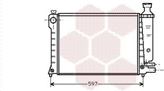 Van Wezel 09002036 - Radiator, engine cooling autospares.lv