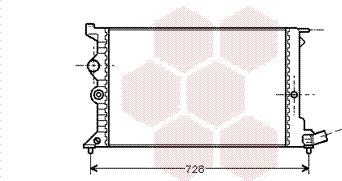 Van Wezel 09002072 - Radiator, engine cooling autospares.lv