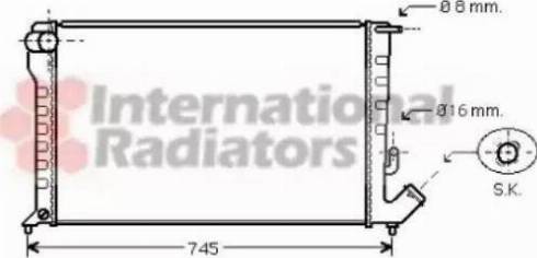 Ava Quality Cooling CN 2153 - Radiator, engine cooling autospares.lv