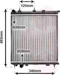 Van Wezel 09002187 - Radiator, engine cooling autospares.lv