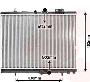 Van Wezel 09002312 - Radiator, engine cooling autospares.lv