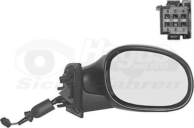 Van Wezel 0925808 - Outside Mirror autospares.lv