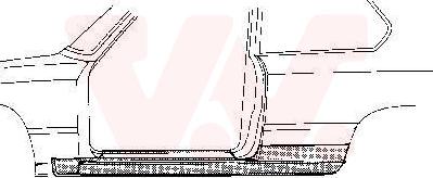 Van Wezel 0606.01 - Foot Board, door sill autospares.lv