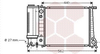 Van Wezel 06002082 - Radiator, engine cooling autospares.lv