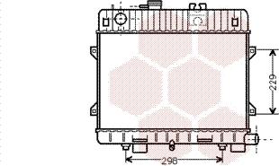 Van Wezel 06002032 - Radiator, engine cooling autospares.lv