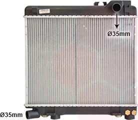 Van Wezel 06002027 - Radiator, engine cooling autospares.lv