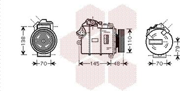 Van Wezel 0600K317 - Compressor, air conditioning autospares.lv