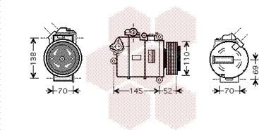 Van Wezel 0600K336 - Compressor, air conditioning autospares.lv