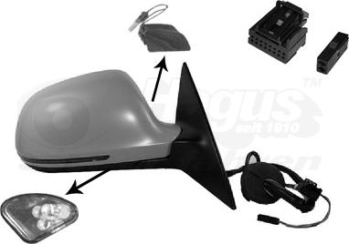 Van Wezel 0340818 - Outside Mirror autospares.lv