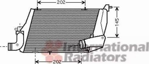 Van Wezel 03004218 - Intercooler, charger autospares.lv