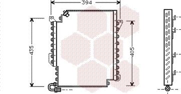 Van Wezel 03005135 - Condenser, air conditioning autospares.lv