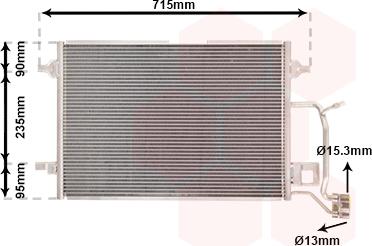 Van Wezel 03005173 - Condenser, air conditioning autospares.lv
