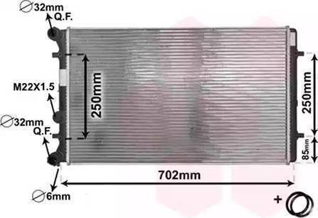 Delphi 52497028 - Radiator, engine cooling autospares.lv