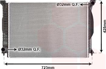 Van Wezel 03002245 - Radiator, engine cooling autospares.lv