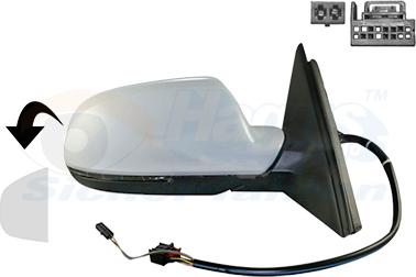 Van Wezel 0307808 - Outside Mirror autospares.lv