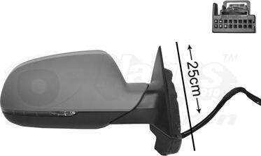 Van Wezel 0338806 - Outside Mirror autospares.lv