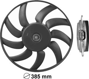 Van Wezel 0327746 - Fan, radiator autospares.lv
