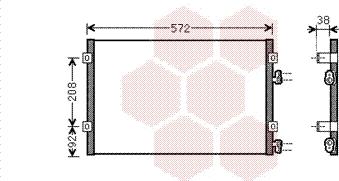 Van Wezel 07005103 - Condenser, air conditioning autospares.lv